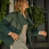 The Colorblock Eco Puffer Jacket - Olive & Eden