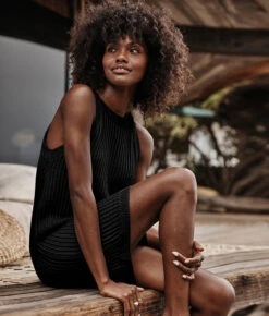 The Crochet High-Neck Dress - Sea Urchin -Summersalt Shop 2 ModelBack 5671cb67 650f 4841 a453 3a36e3b1b4aa