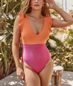 The Ruffle Backflip - Hibiscus & Tangerine 9 The Ruffle Backflip - Hibiscus & Tangerine -Summersalt Shop 2 ModelBack 9739813e 4232 4b1f 8da8 e54858d6024f