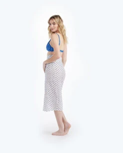 The Easy Breezy Sarong - Block Print In White Sand & Indigo 8 The Easy Breezy Sarong - Block Print In White Sand & Indigo -Summersalt Shop 3 ModelFullBody 7094bfe5 91a3 4acd ab66 cf58dd574333