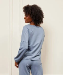 The Softest French Terry Boatneck Pullover - Slate -Summersalt Shop 4 ModelDetail 8cd62e3d 7b98 445c b22b d8be2405bc0f