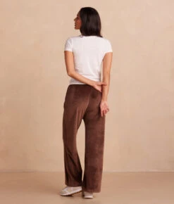 The Plush Velour Lounge Pant - Chocolate -Summersalt Shop 5 Plush Velour Lounge Pant Chocolate