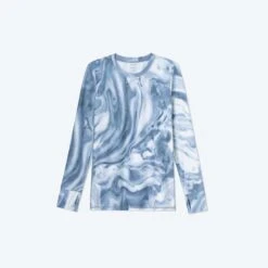 The Long Sleeve Pullover - Slate Marble -Summersalt Shop ActivewearLongsleeve MarbleSlate