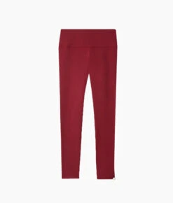 The Coziest High Rise Full Length Leggings - Pinot -Summersalt Shop Brushed High Rise Full Length Leggings Pinot 4