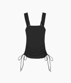 The Cinched Square Neck Tankini Top - Sea Urchin -Summersalt Shop Cinched Square Neck Tankini Top Sea Urhcin FLAT