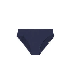 The Classic Mid-Rise Bikini Bottom - Deep Sea -Summersalt Shop Classic Mid Rise Bikini Bottom Deep Sea FLAT