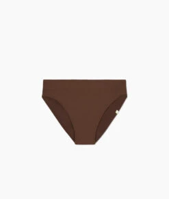 The Classic Mid-Rise Bikini Bottom - Mocha -Summersalt Shop Classic Mid Rise Bikini Bottom Mocha FLAT