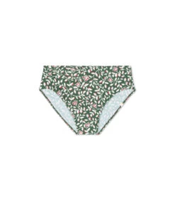 The High Leg High Rise Bottom - Twilight Floral In Olive