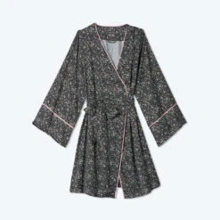 The Cloud 9 Silky Robe - In Bloom In Sea Urchin & Pink Sky