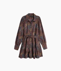 The Countryside Poplin Tiered Shirtdress - Floral Prairie In Chocolate 9 The Countryside Poplin Tiered Shirtdress - Floral Prairie In Chocolate -Summersalt Shop Countryside Poplin Tiered Shirtdress Floral Prairie in Chocolate 6