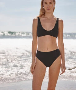 The LuxeCrinkle High Leg High Rise Bottom - Sea Urchin