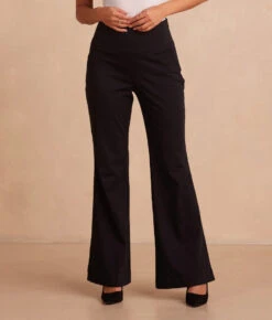 The Everyday High-Waist Flare Pant - Sea Urchin -Summersalt Shop EverydayHigh WaistFlarePant SeaUrchin DetailCrop