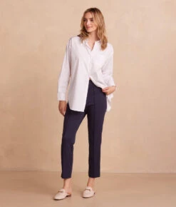 The Everyday Seamed Legging Pant - Midnight -Summersalt Shop EverydaySeamedLeggingPant Midnight Front Full 2