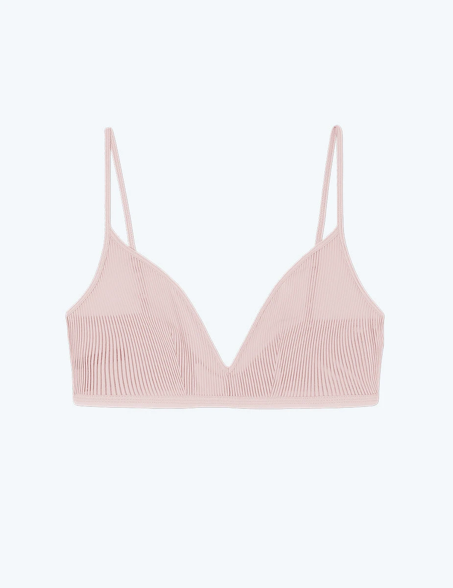 The Feel Free Adjustable Triangle Bralette - Quartz