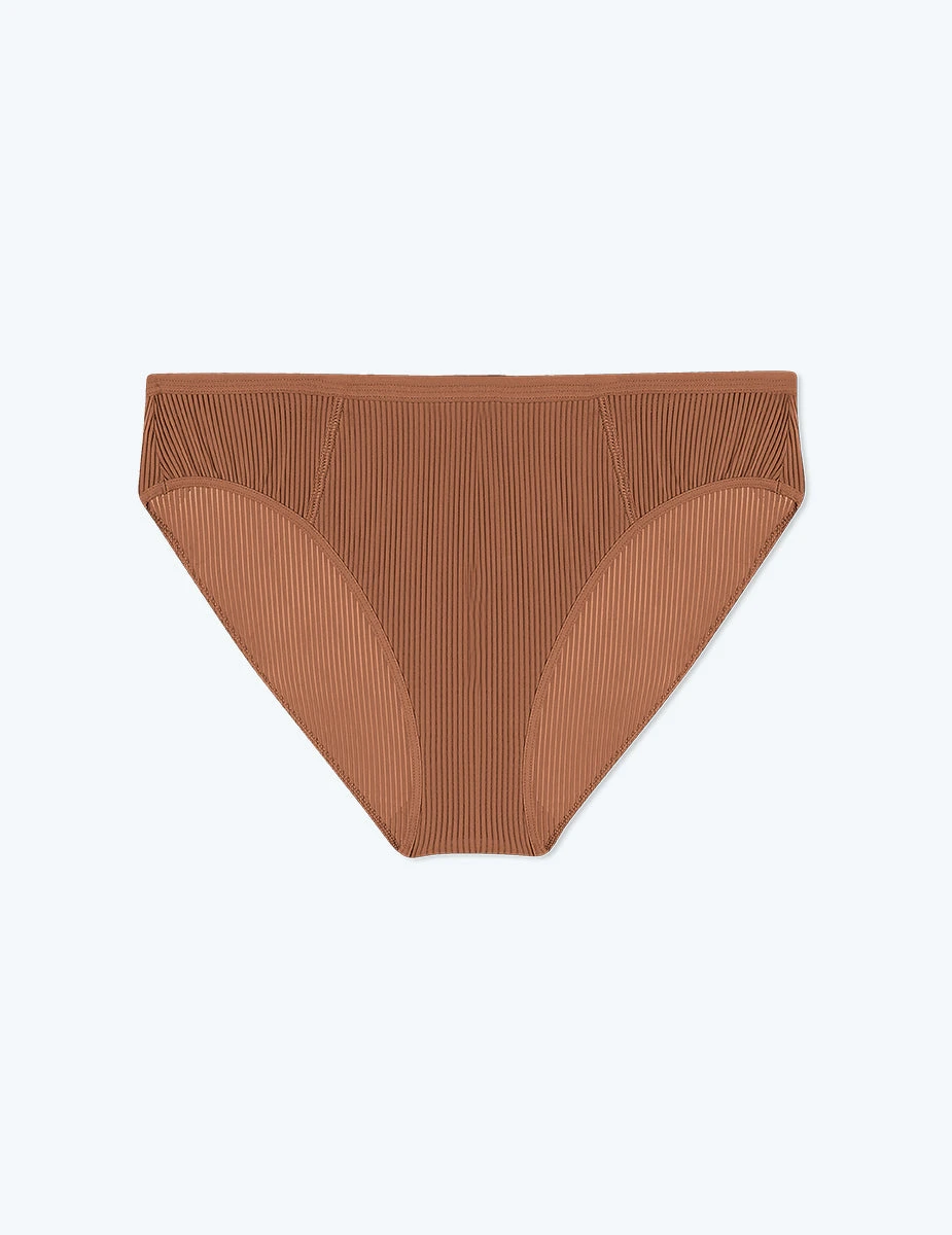 The Feel Free High Rise Brief Underwear - Praline