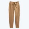 The Softest French Terry Tie-Waist Pant - Fawn