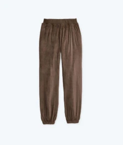 The Plush Velour Jogger - Chocolate 9 The Plush Velour Jogger - Chocolate -Summersalt Shop FlatLay2 2
