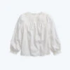 The Perfect Smocked Cotton Top - White Sand