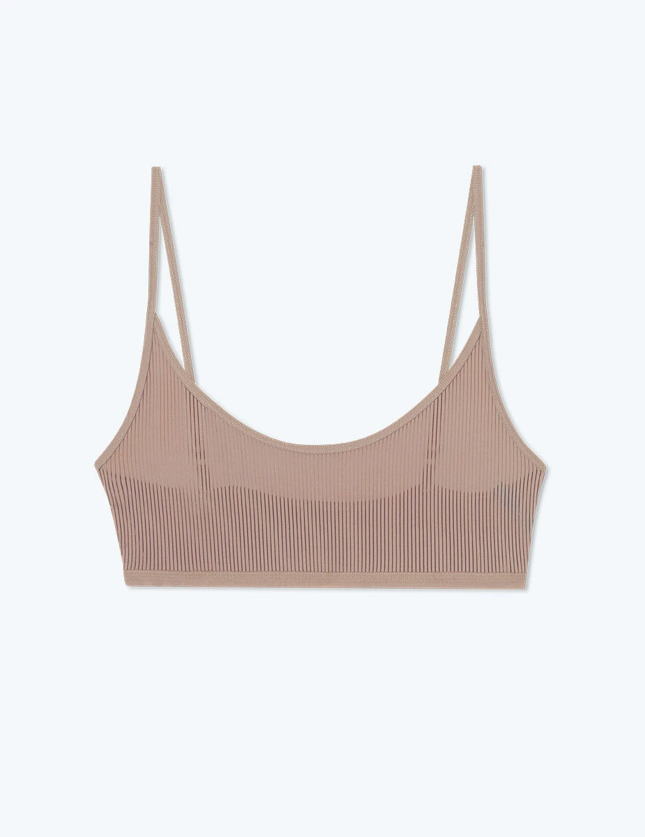 The Feel Free Adjustable Bralette - Latte 1 The Feel Free Adjustable Bralette - Latte
