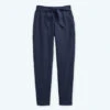 The Softest French Terry Tie-Waist Pant - Midnight