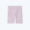 The Do-It-All High Rise Biker Shorts - Paint Splatter In Lilac