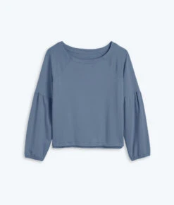 The Softest French Terry Boatneck Pullover - Slate