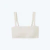 The Wide Strap Oasis Bikini Top - White Sand