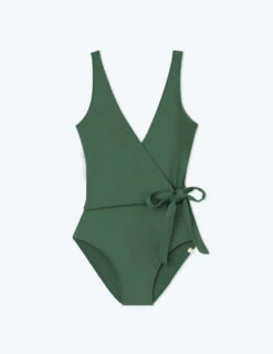 The Perfect Wrap One-Piece - Olive -Summersalt Shop FlatLay e11735a2 e374 4086 838e 34b630e6b7a6 1
