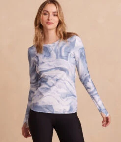 The Long Sleeve Pullover - Slate Marble