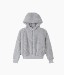 The High Pile Eco Short Fleece Jacket - Wolf -Summersalt Shop High Pile Eco Short Fleece Jacket Wolf 4