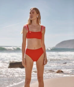 The High Leg High Rise Bottom - Lava