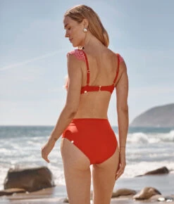 The High Leg High Rise Bottom - Lava -Summersalt Shop High leg High Rise Bottom Lava 3