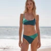 The Marina Bikini Top - Seaglass & Seaweed