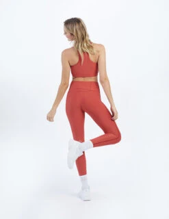 The Do-It-All High Rise Full Length Leggings - Terracotta 8 The Do-It-All High Rise Full Length Leggings - Terracotta -Summersalt Shop ModelBack 43
