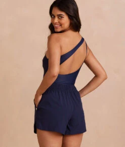 The High Tide Swim Shorts - Deep Sea -Summersalt Shop PDP HighTideSwimShorts DeepSeaBack Crop