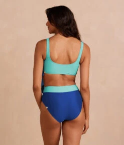 The Wrap High Leg High Rise Bikini Bottom - Aqua & Lapis -Summersalt Shop PWBikiniTop Studio 1 b771d041 99e1 4d60 9eff cd313f5e6804