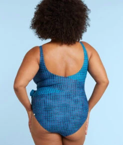 The Long Torso Perfect Wrap One Piece - Mixed Gingham In Calypso & Deep Sea -Summersalt Shop PWOPMixedGinghaminDeepSea CalypsoBack1 8e22a8f8 1f43 4c2d ac74 36402428f0d2