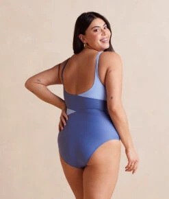 The Perfect Wrap One-Piece - Sky & Blue Mountain -Summersalt Shop PWOP Sky BlueMountainBack