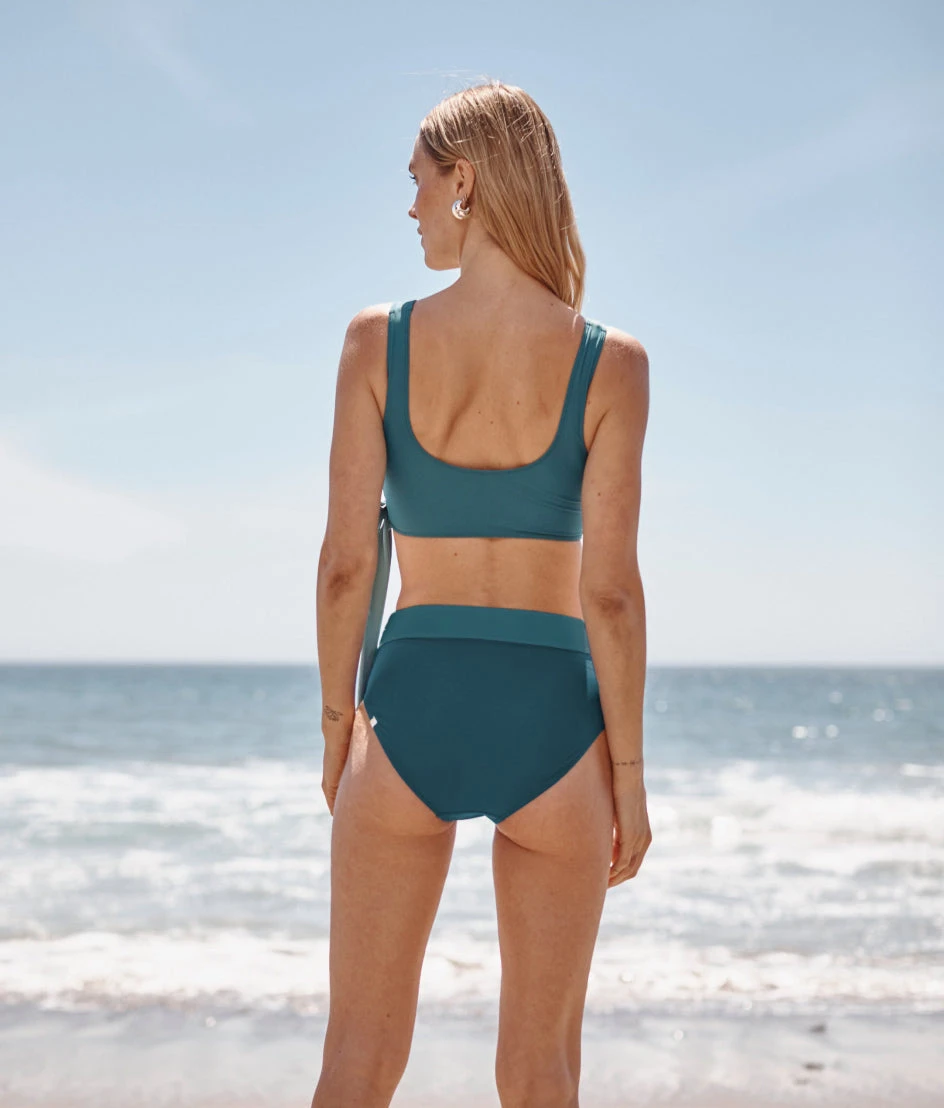 The Perfect Wrap Bikini Top - Bluestone & Mist 2 The Perfect Wrap Bikini Top - Bluestone & Mist - Image 2