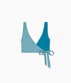 The Perfect Wrap Bikini Top - Bluestone & Mist 5 The Perfect Wrap Bikini Top - Bluestone & Mist -Summersalt Shop Perfect Wrap Bikini Top Stone Blue Oceanside FLAT 61c48ce8 1311 41de 8e9e 6cb447d16bc8