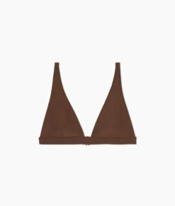 The Plunge Bikini Top - Mocha 7 The Plunge Bikini Top - Mocha -Summersalt Shop Plunge Bikini Top Mocha FLAT