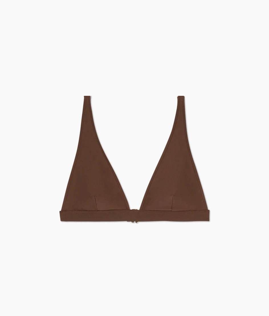 The Plunge Bikini Top - Mocha 4 The Plunge Bikini Top - Mocha - Image 4