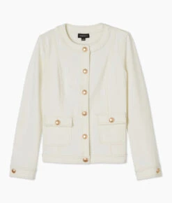 The Icon Ponte Jacket - White Sand -Summersalt Shop PonteJacket WhiteSand
