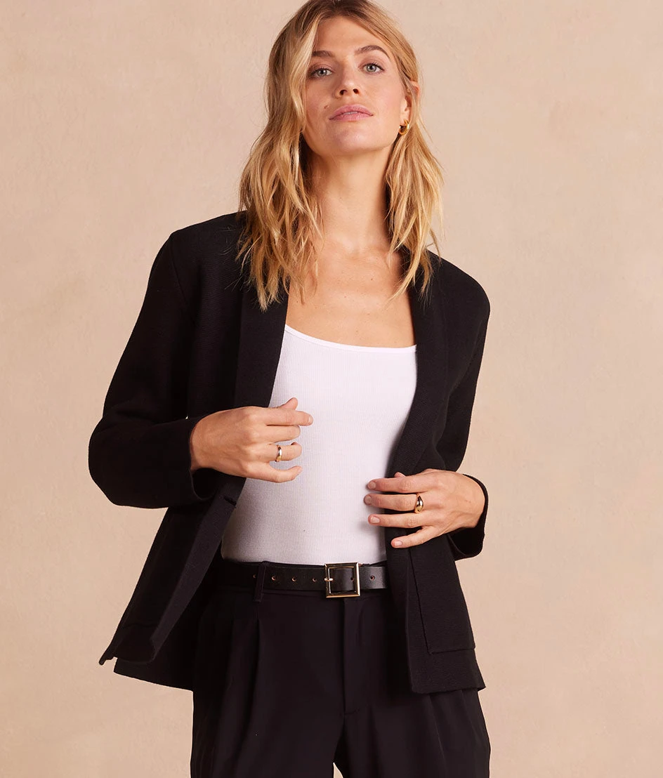 The Ribbed Sweater Blazer - Sea Urchin 1 The Ribbed Sweater Blazer - Sea Urchin