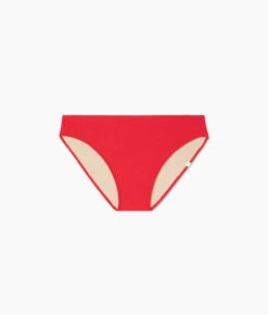 The RippleRib Mid Rise Bikini Bottom - Lava 7 The RippleRib Mid Rise Bikini Bottom - Lava -Summersalt Shop RippleRib Mid Rise Bikini Bottom Bottom Lava Flat
