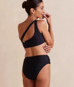 The Ruched High Leg High Rise Bottom - Sea Urchin -Summersalt Shop RuchedHighLegHighRiseBottom SeaUrchin Back Crop