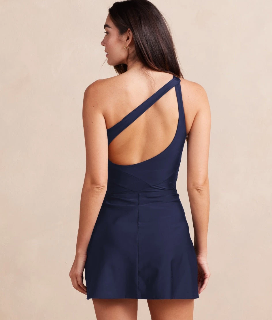 The Ruched Swim Skirt - Deep Sea 3 The Ruched Swim Skirt - Deep Sea - Image 3