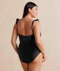 The Ruffle Oasis - Sea Urchin 13 The Ruffle Oasis - Sea Urchin -Summersalt Shop RuffleOasis OntheDot SeaUrchin Back