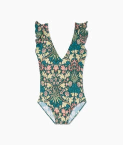 The Ruffle Backflip - Hyacinth In Sunburst & Teal 7 The Ruffle Backflip - Hyacinth In Sunburst & Teal -Summersalt Shop Ruffle Backflip Hyacinth in Sunburst Teal 1