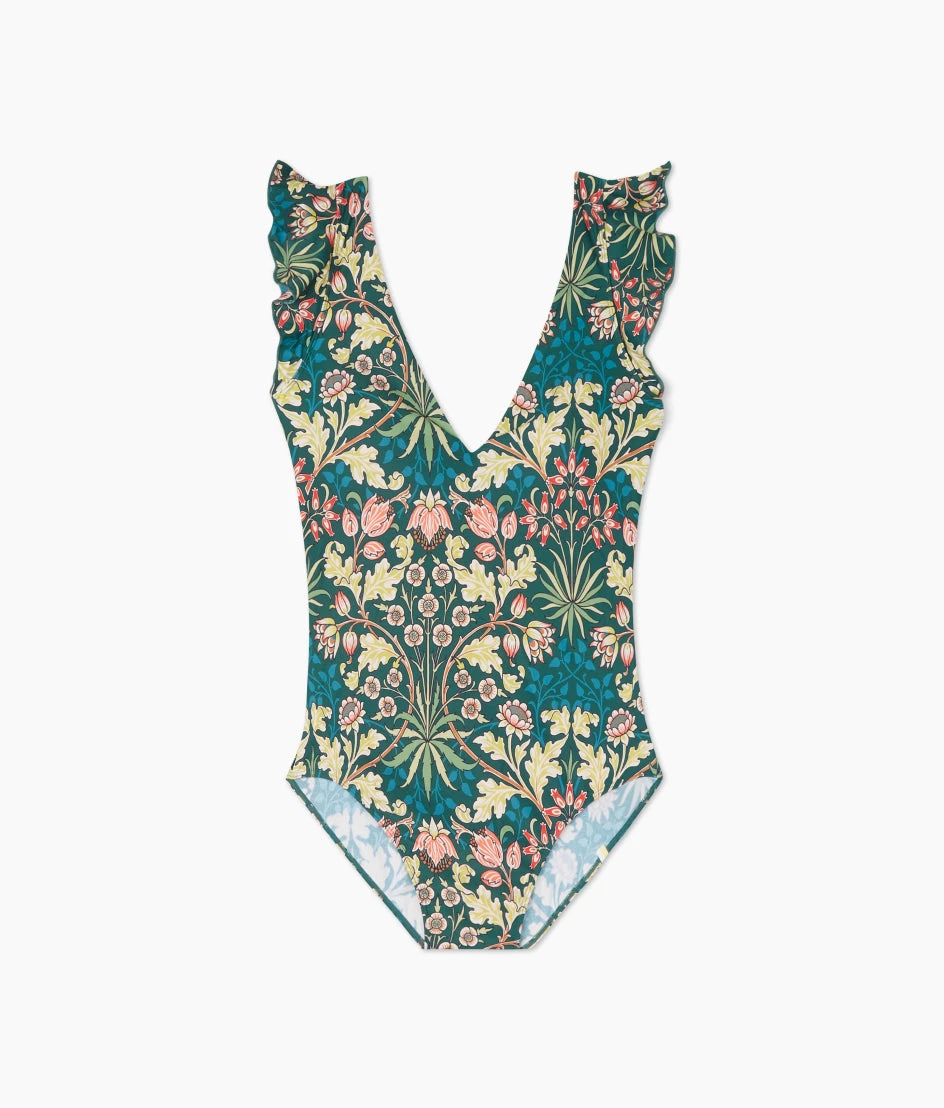 The Ruffle Backflip - Hyacinth In Sunburst & Teal 4 The Ruffle Backflip - Hyacinth In Sunburst & Teal - Image 4